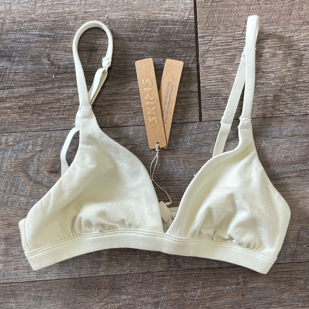 NWT SKIMS Cream Triangle Bralette in Bone